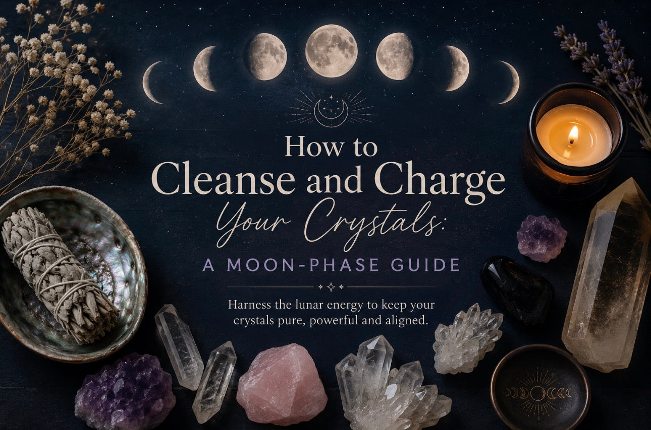 How to Cleanse and Charge Your Crystals: A Moon-Phase Guide