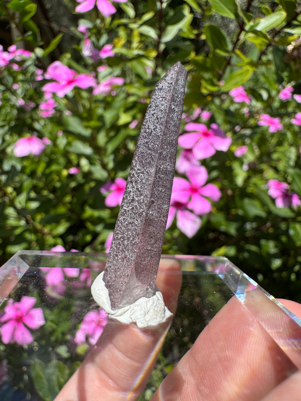 Hematite + Lithium Lasar Quartz Point