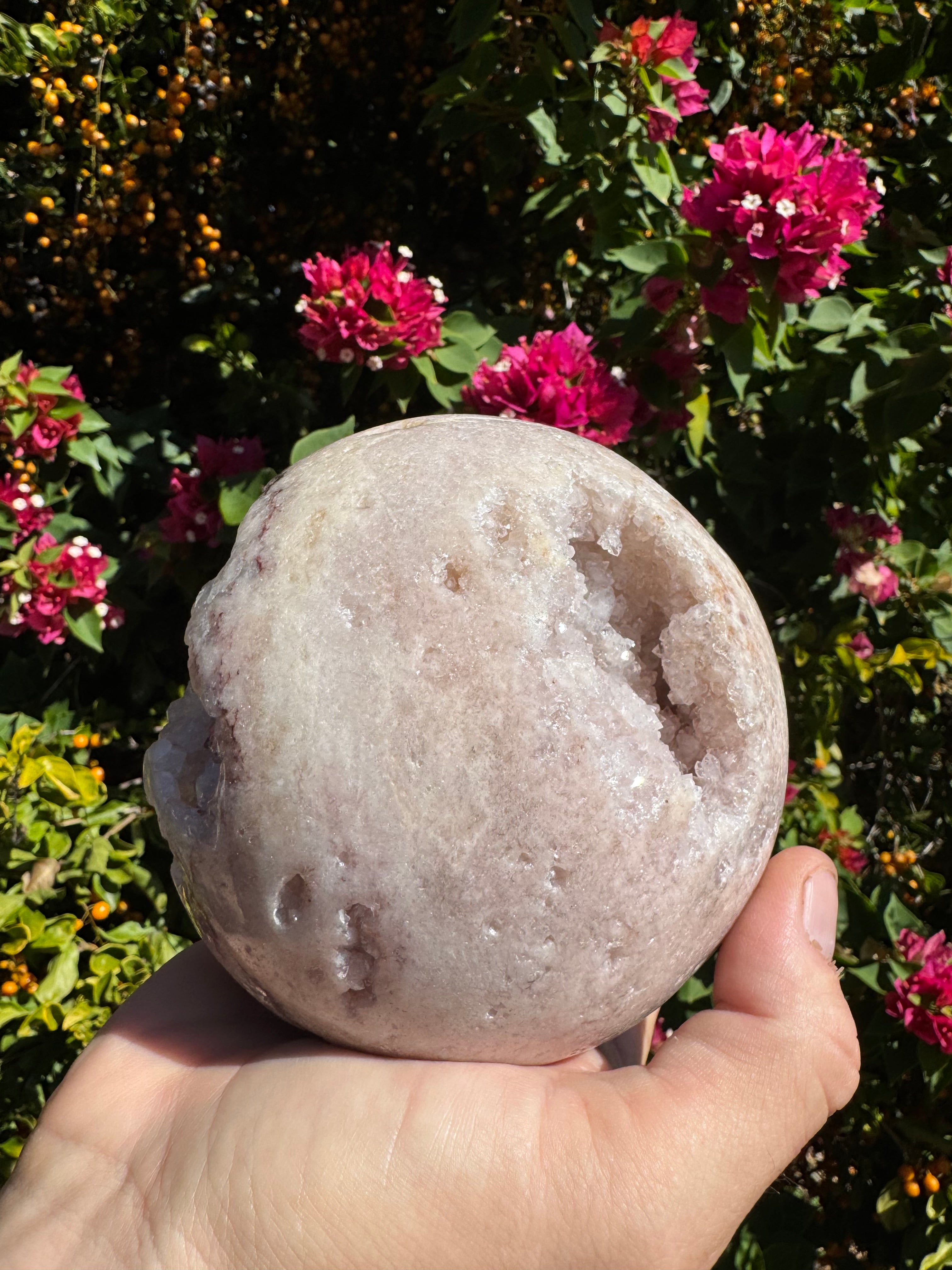Pink Amethyst Druzy Sphere - 2.219kg