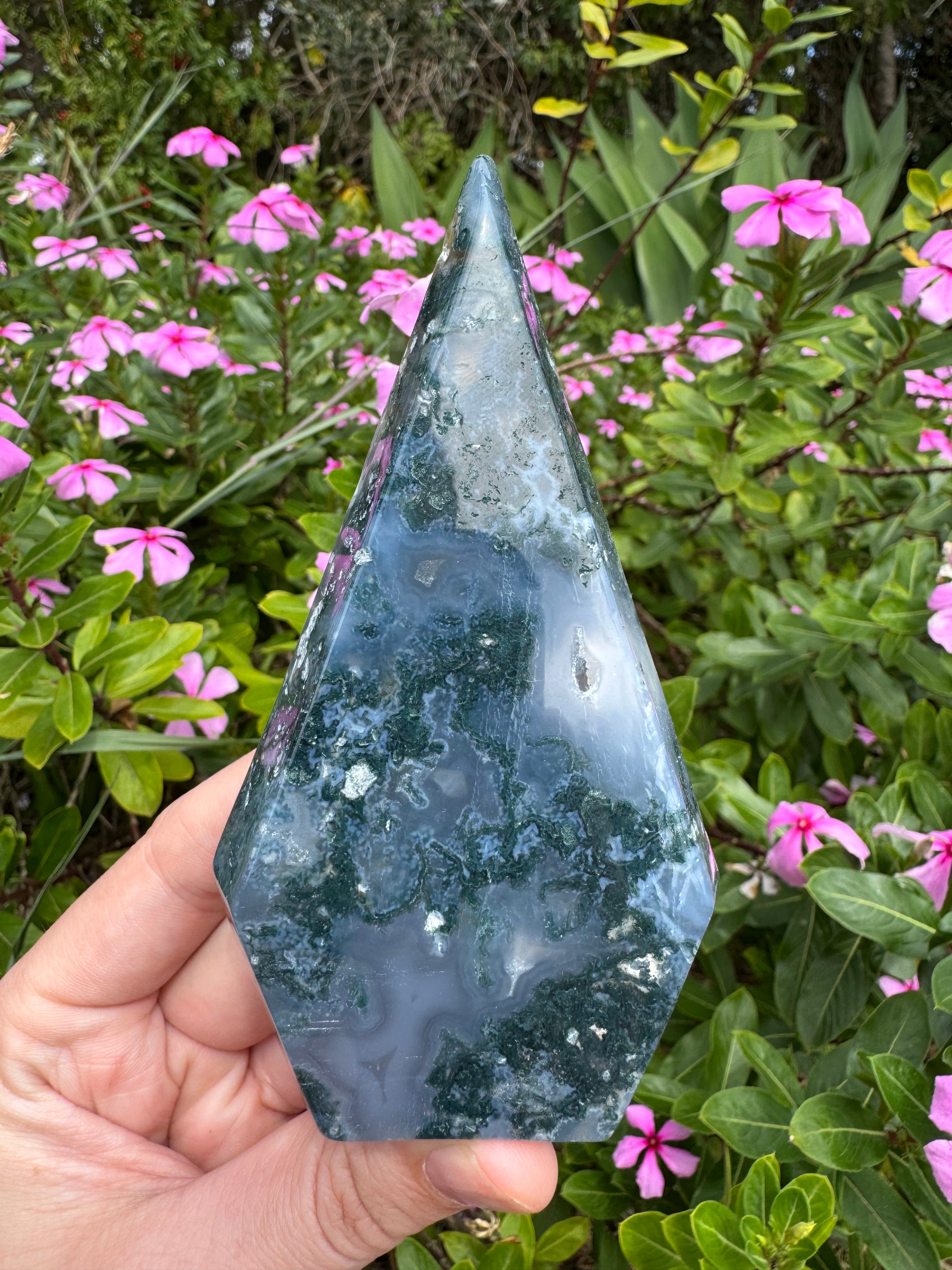 Moss Agate Flame
