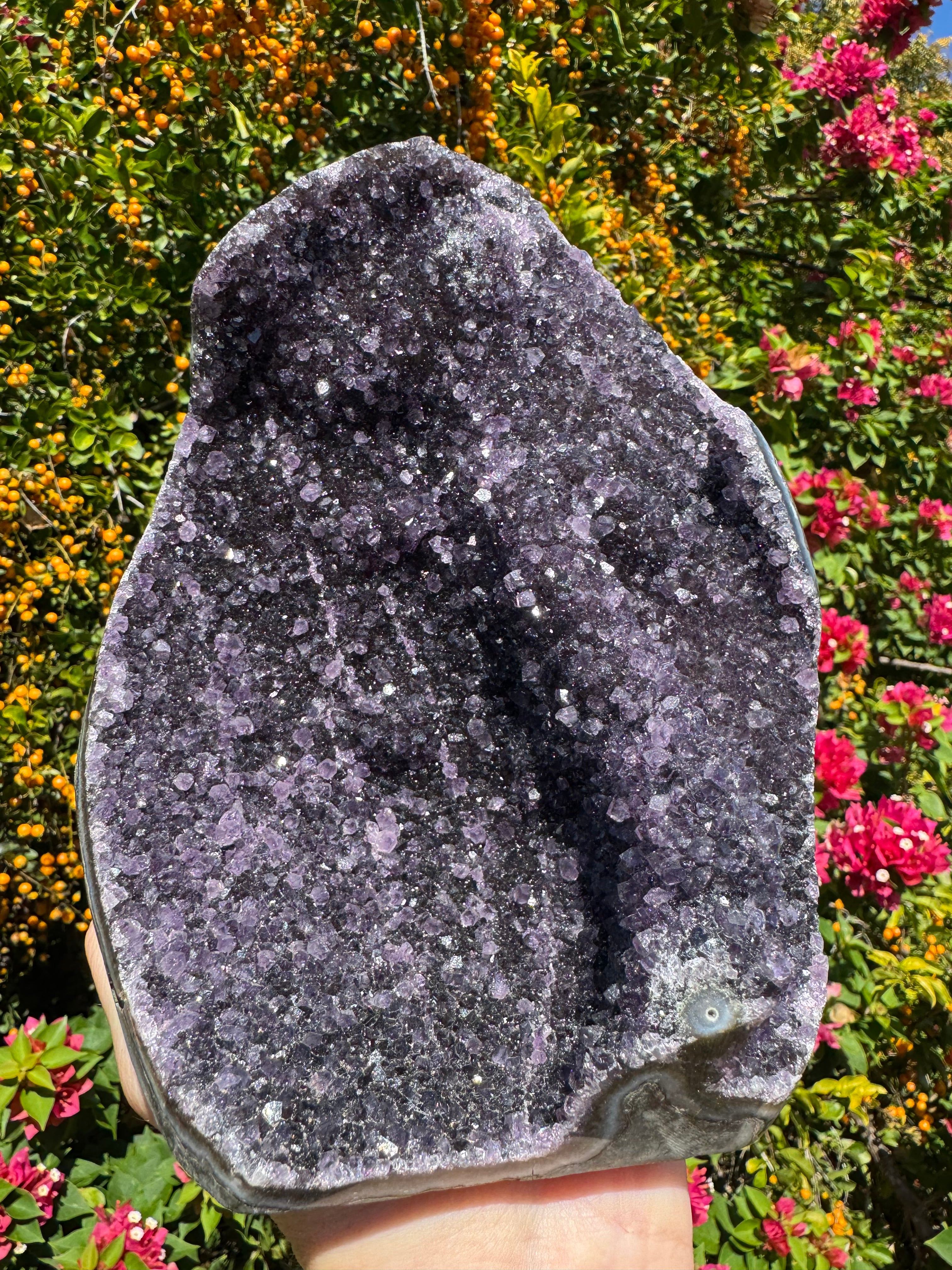Amethyst Druzy Standing Geode
 - 2.362kg