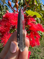 Hematite Coated Quartz Point