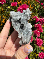 Black Chalcedony Stalactites with Apophyllite Specimen