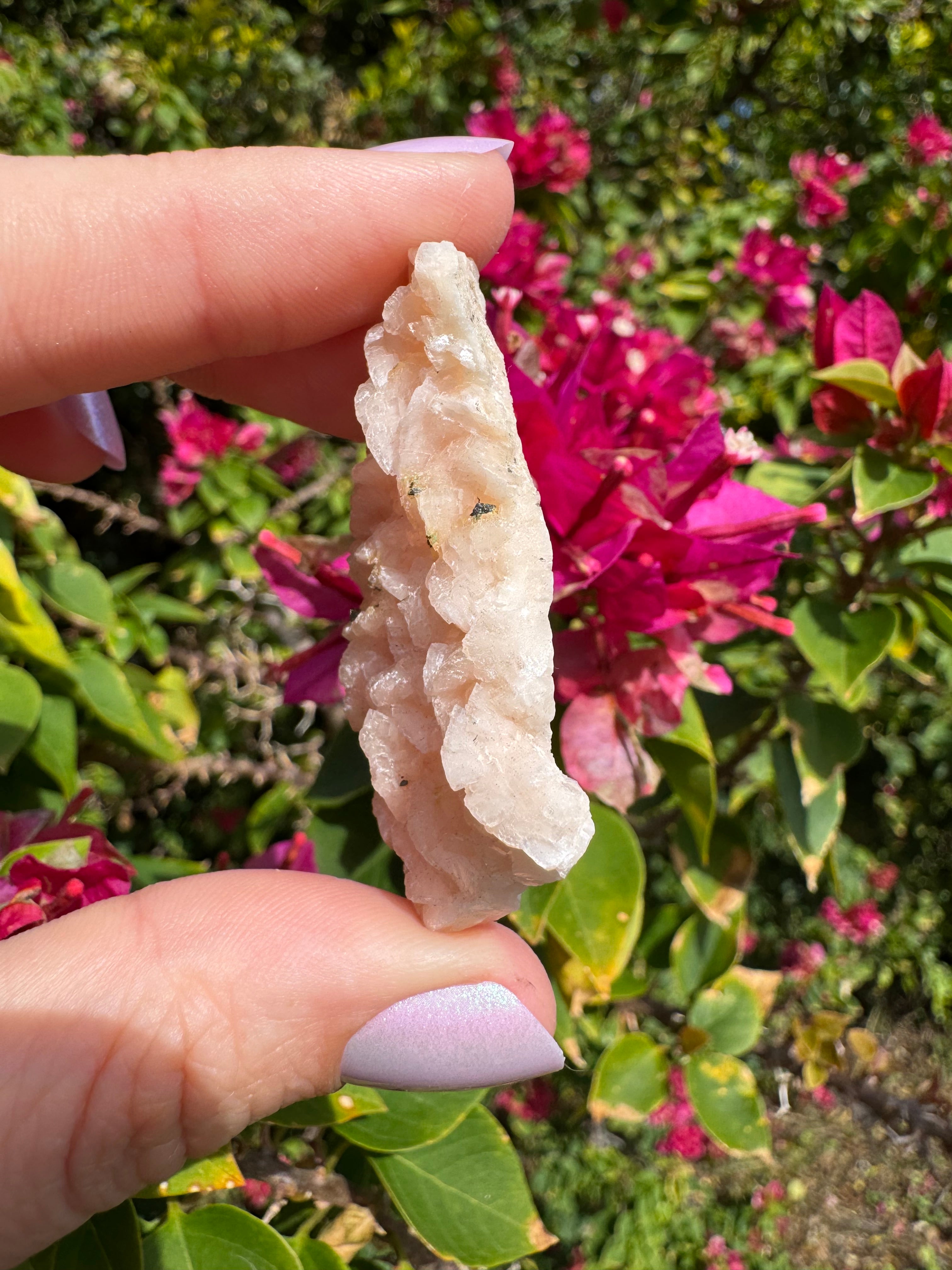 Pink Dolomite With Chalcopyrite Specimen