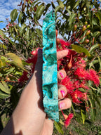 Chrysocolla and Malachite Polished Slice with Stand