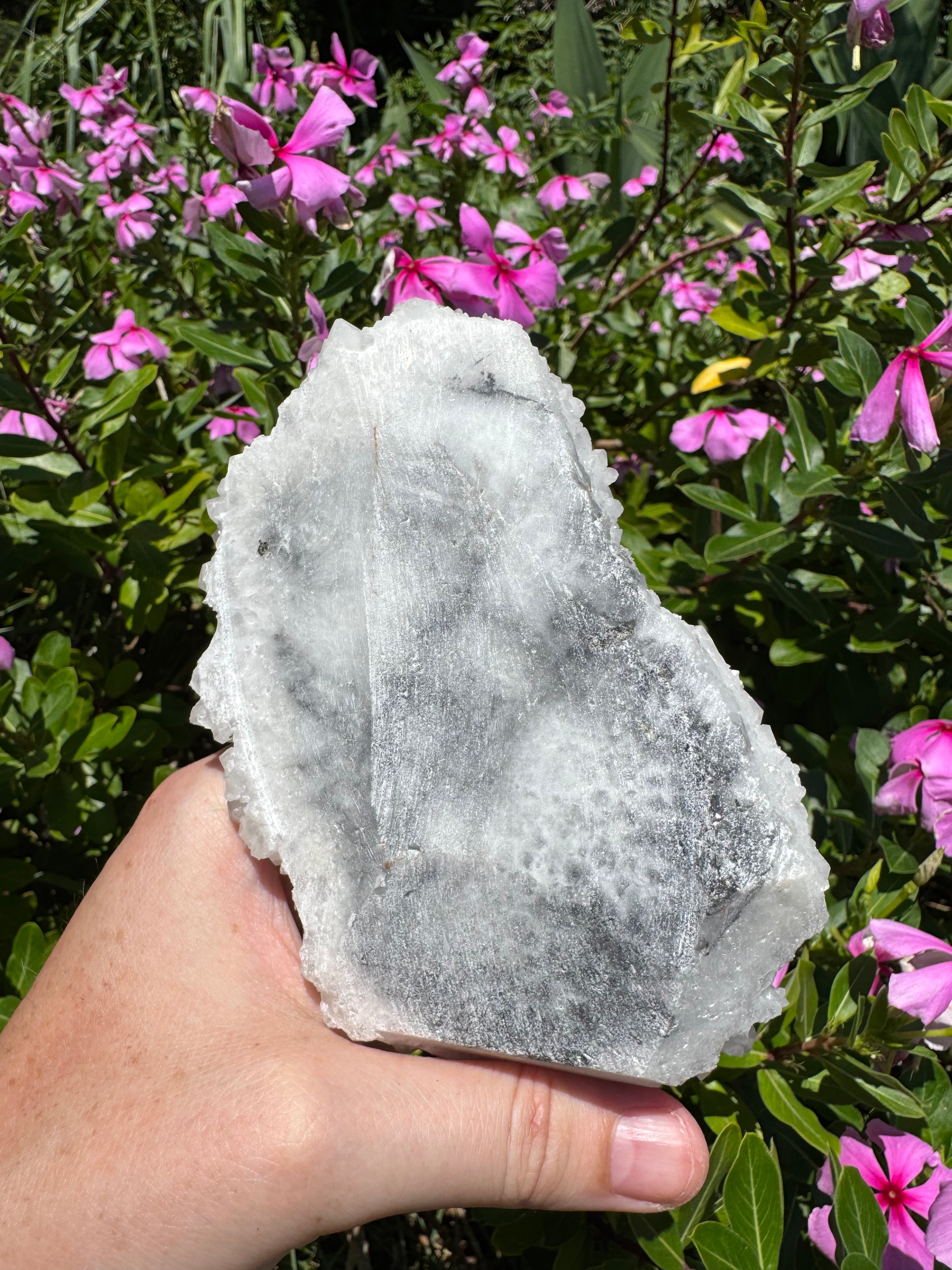 Pyrite on Calcite Cluster
