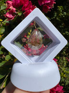 Golden Rutile In Quartz Cabachon