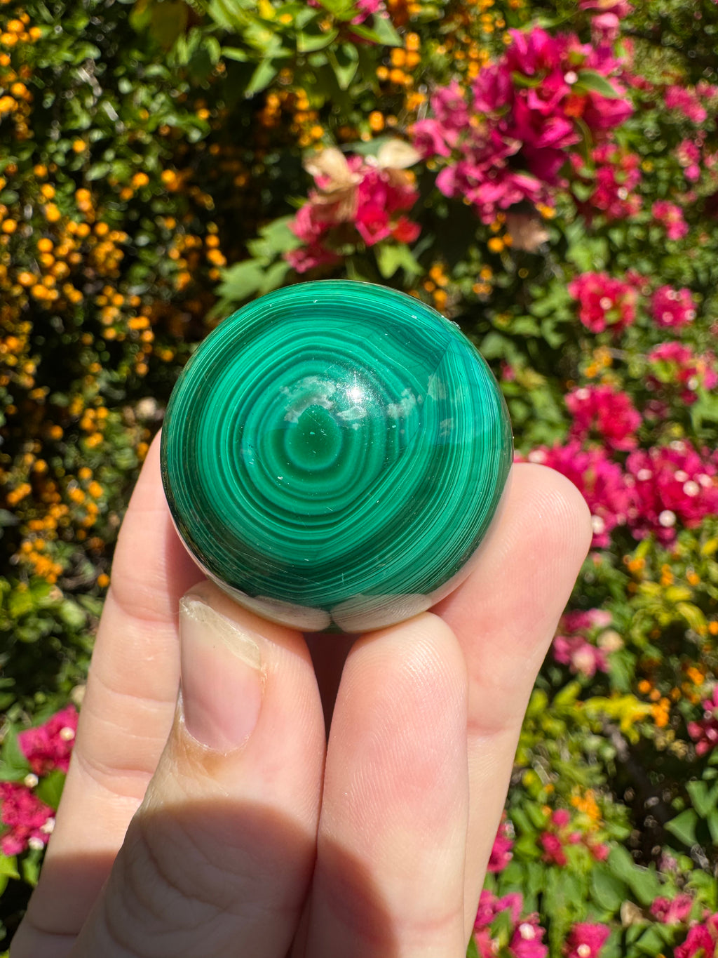 Malachite Sphere - 3.5cm