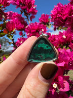 Sterling Silver Pendant - Malachite
