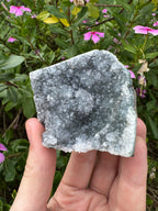 Grey Rainbow Amethyst Cluster