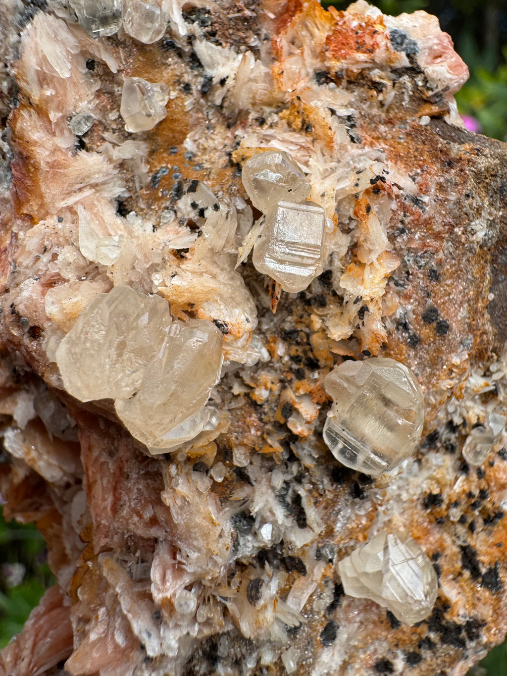 Cerussite on Barite Cluster Specimen