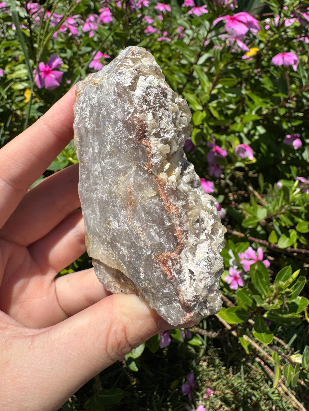 Fluorite And Barite on Quartz Specimen