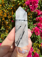 Included Quartz Point - Black Tourmaline