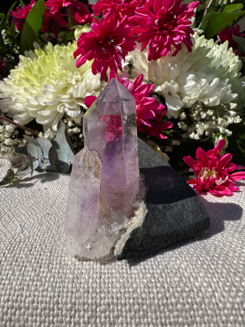 Amethyst Points on Basalt Matrix – Brandberg
