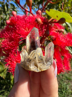 Hematite Phantom Quartz Cluster - Torrington