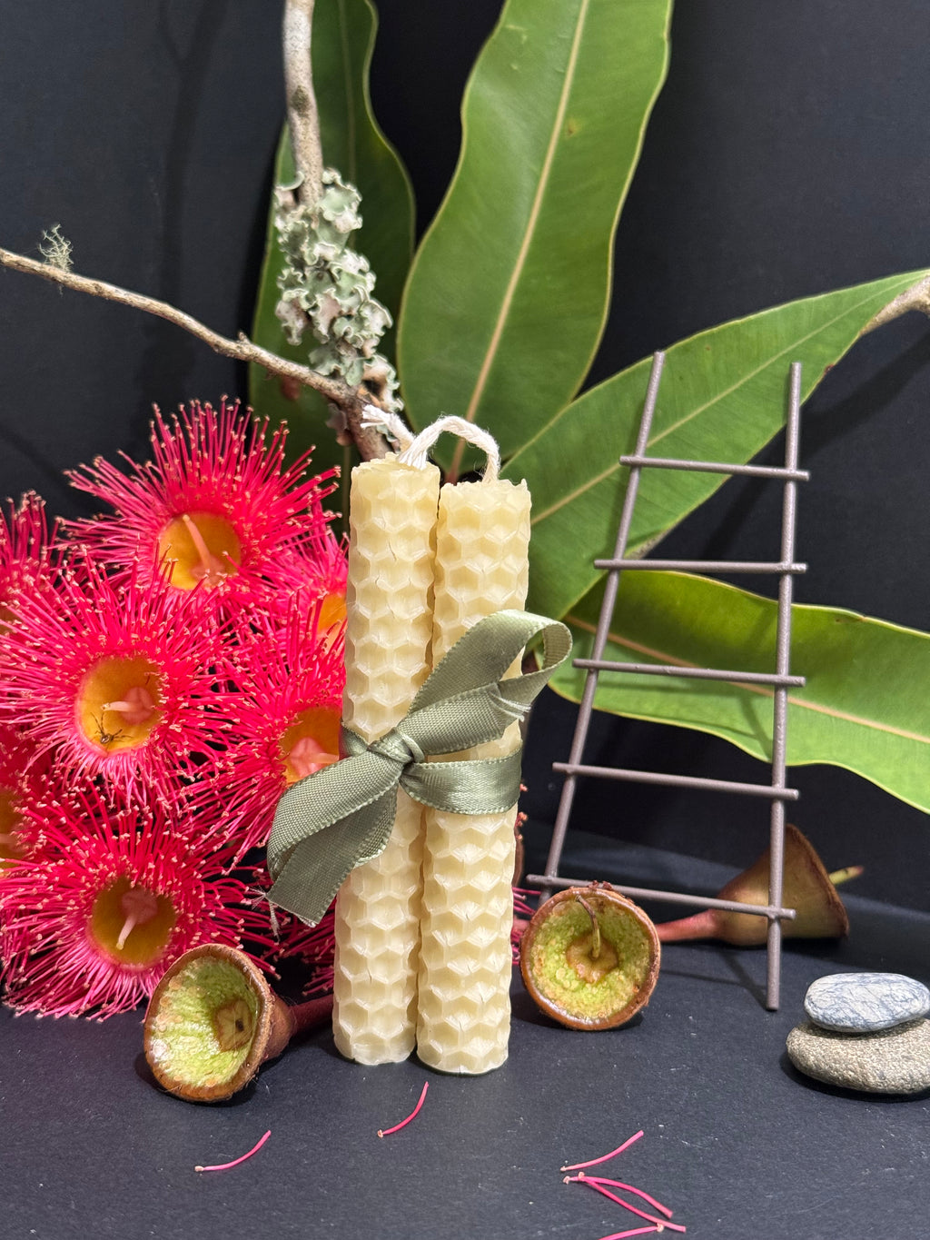 Handrolled Beeswax Intention Mini Candles - Undressed