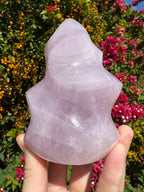 Lavender Rose Quartz Flame