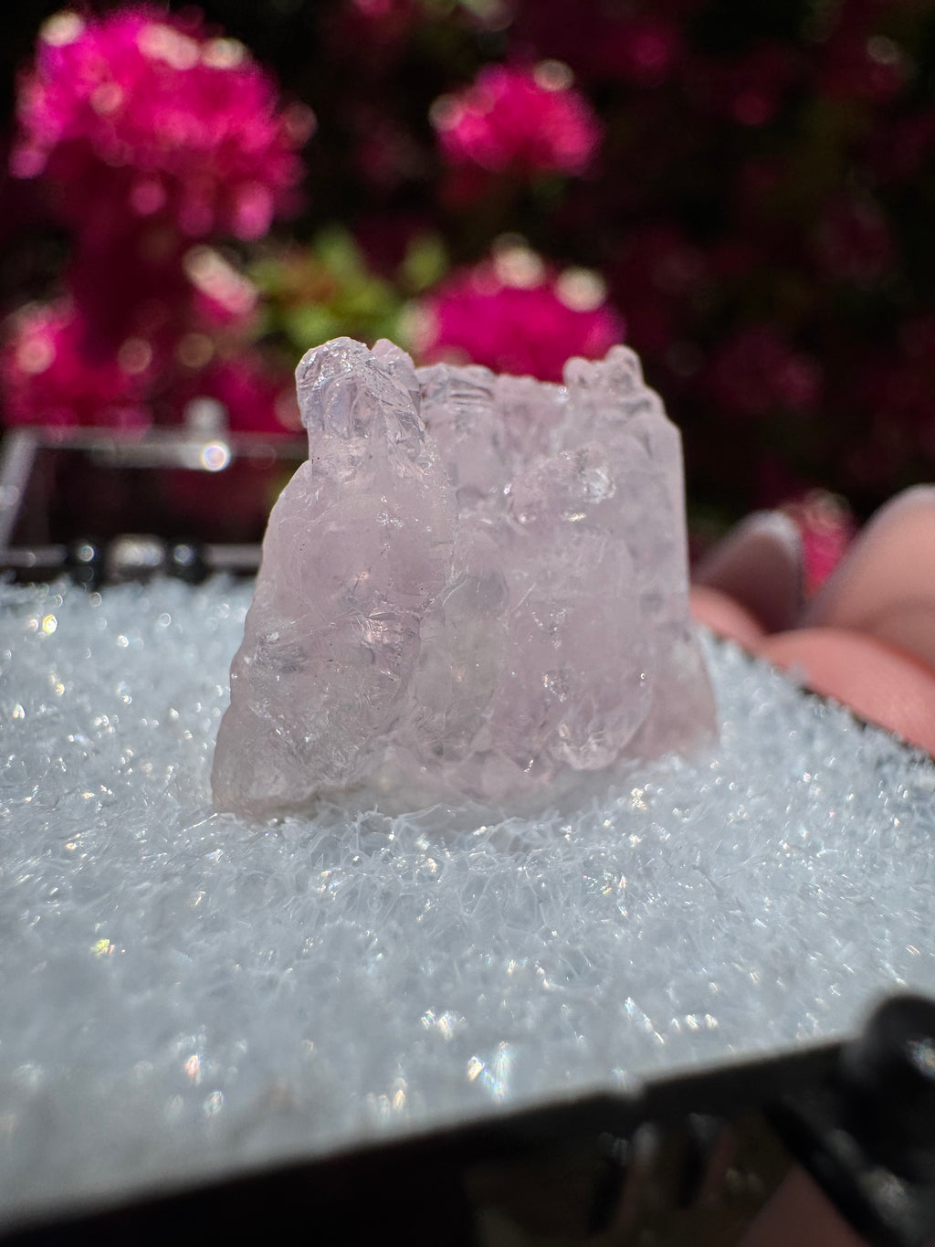Naturally Terminated Rose Quartz Specimen