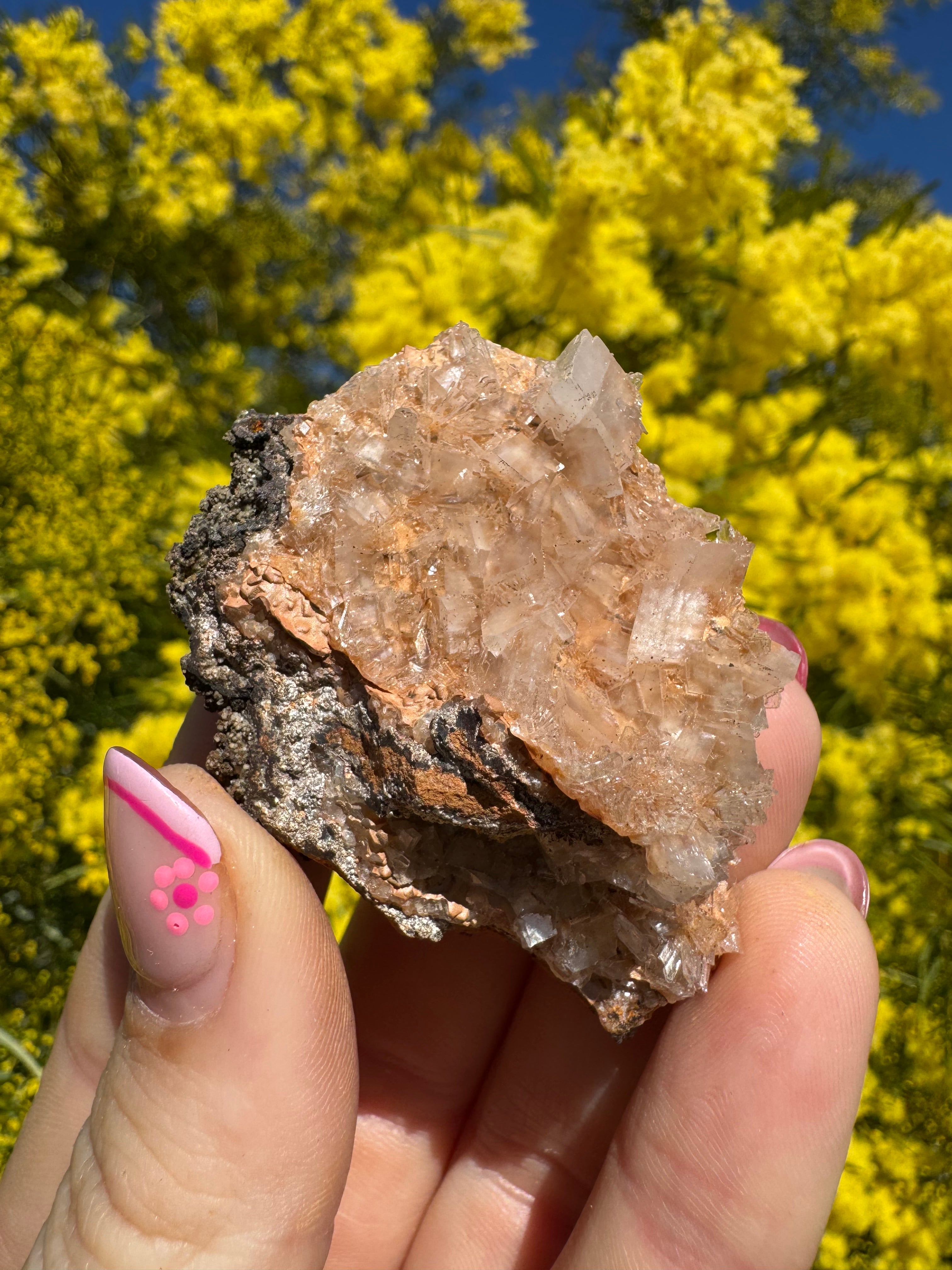 Clear Hemimorphite Cluster - Durango Mexico