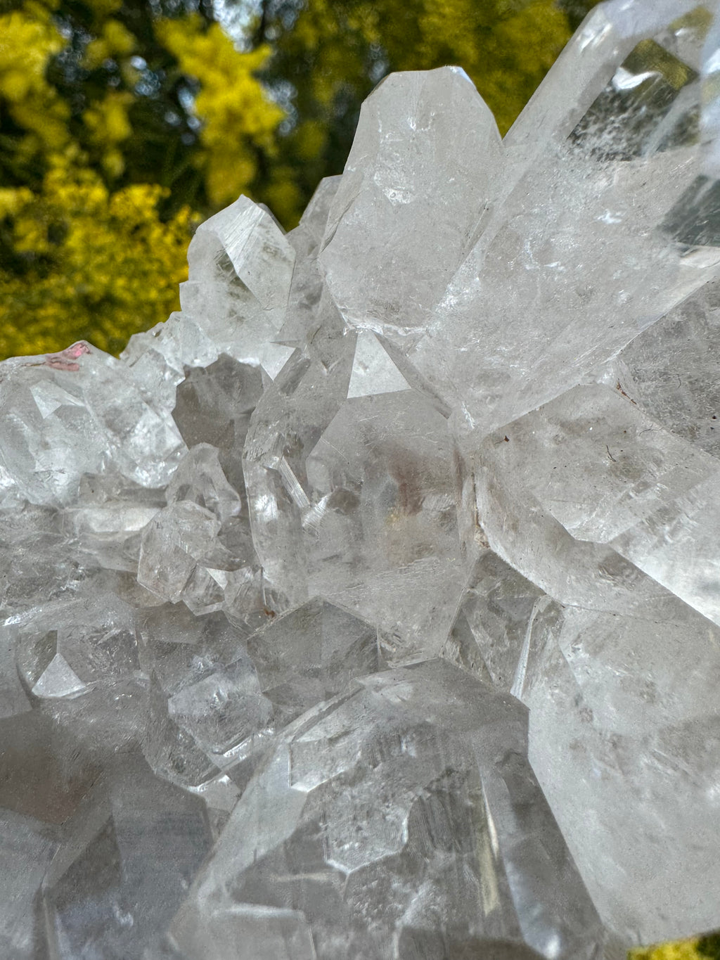 Clear Quartz Cluster With Phantom - Double Sided