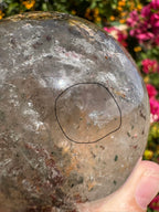 Enhydro Included Quartz Sphere - Moving + Stationary Bubbles