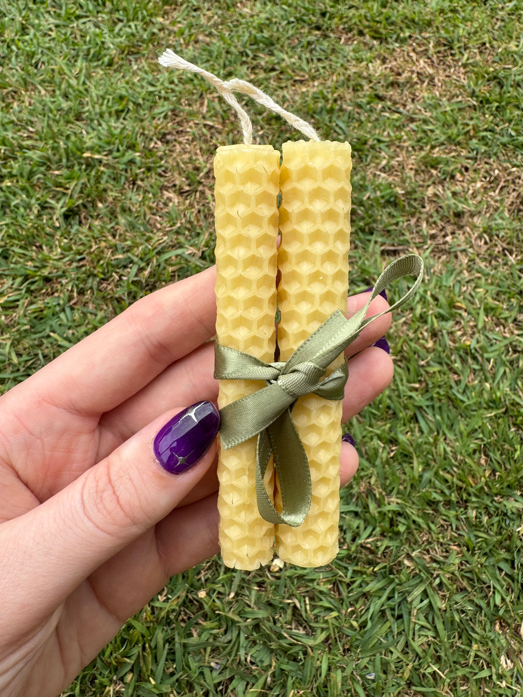 Handrolled Beeswax Intention Mini Candles - Undressed