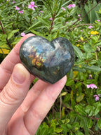 Labradorite Heart