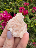 Pink Dolomite With Chalcopyrite Specimen