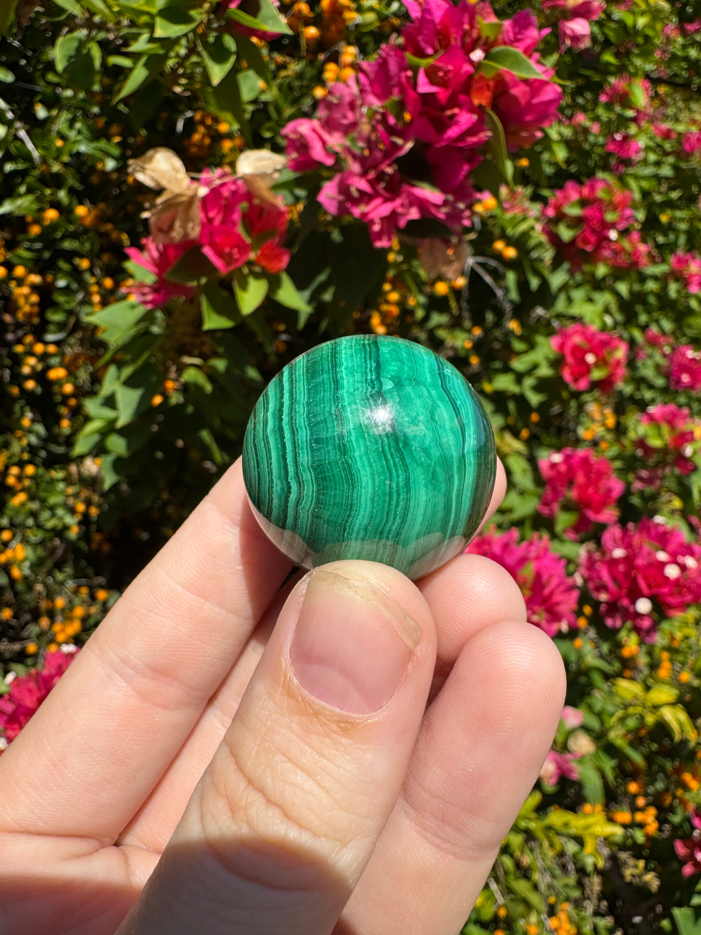 Malachite Sphere - 3cm