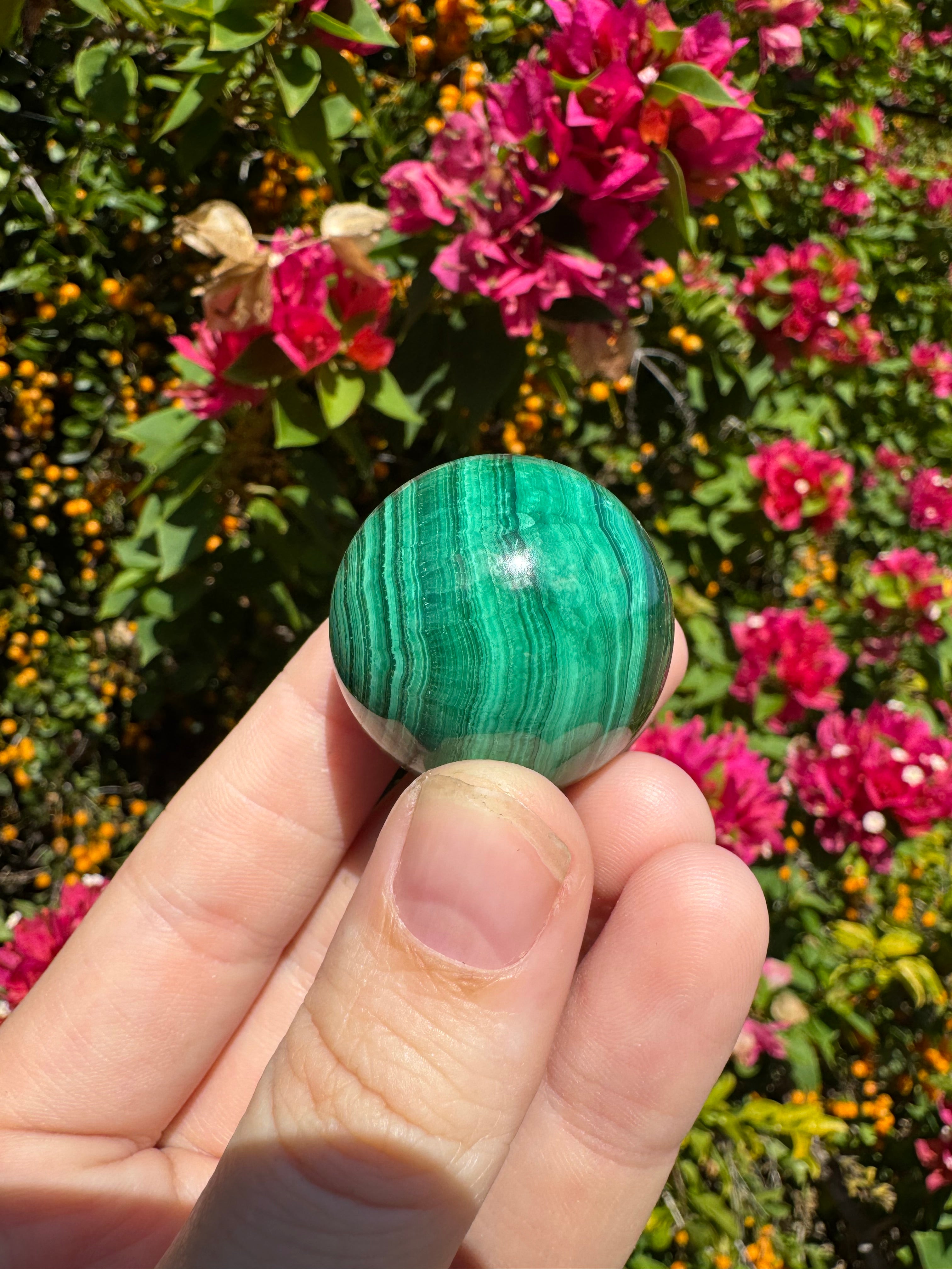 Malachite Sphere - 3cm