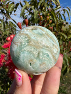 Blue Aragonite Sphere