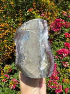 Amethyst Druzy Standing Geode
 - Wraparound