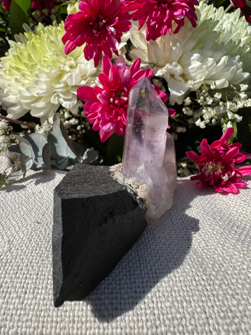 Amethyst Points on Basalt Matrix – Brandberg