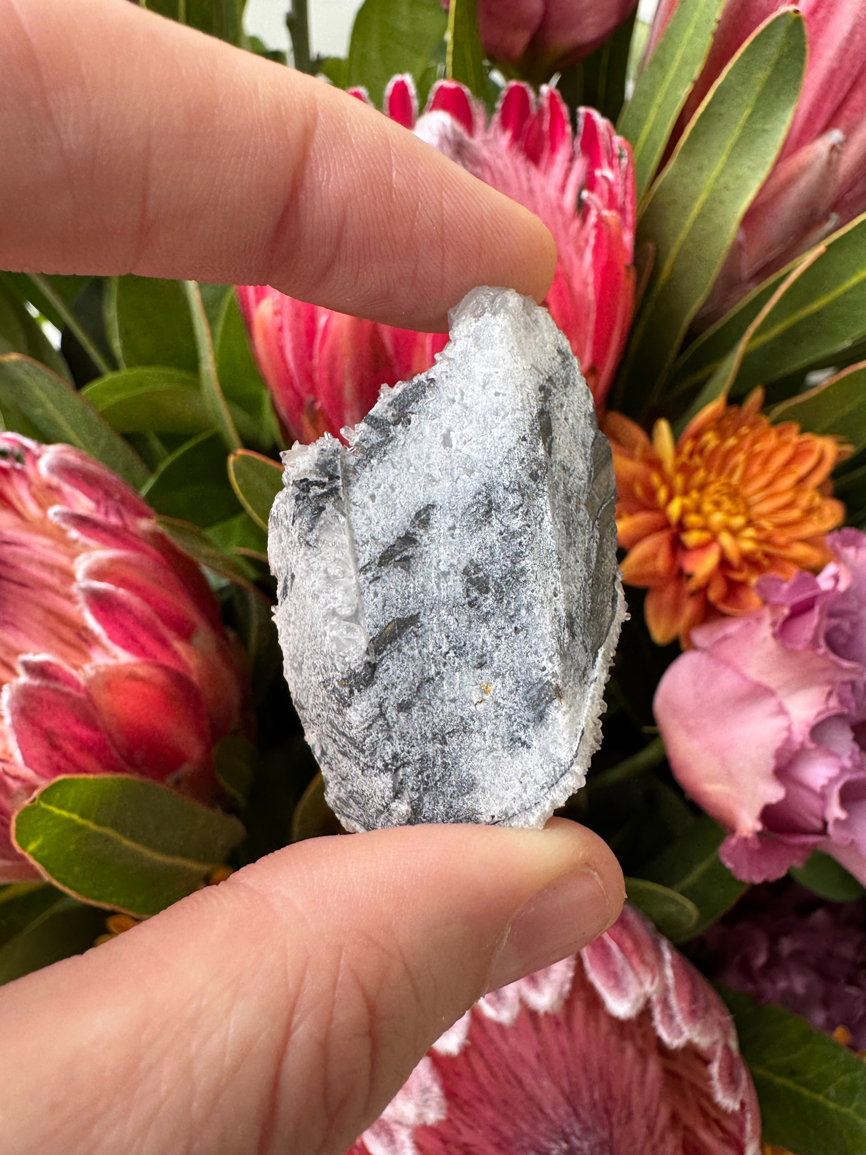 Rhodochrosite + Quartz + Fluorite Specimen