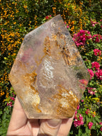 Clear Quartz + Amethyst Inclusions Freeform