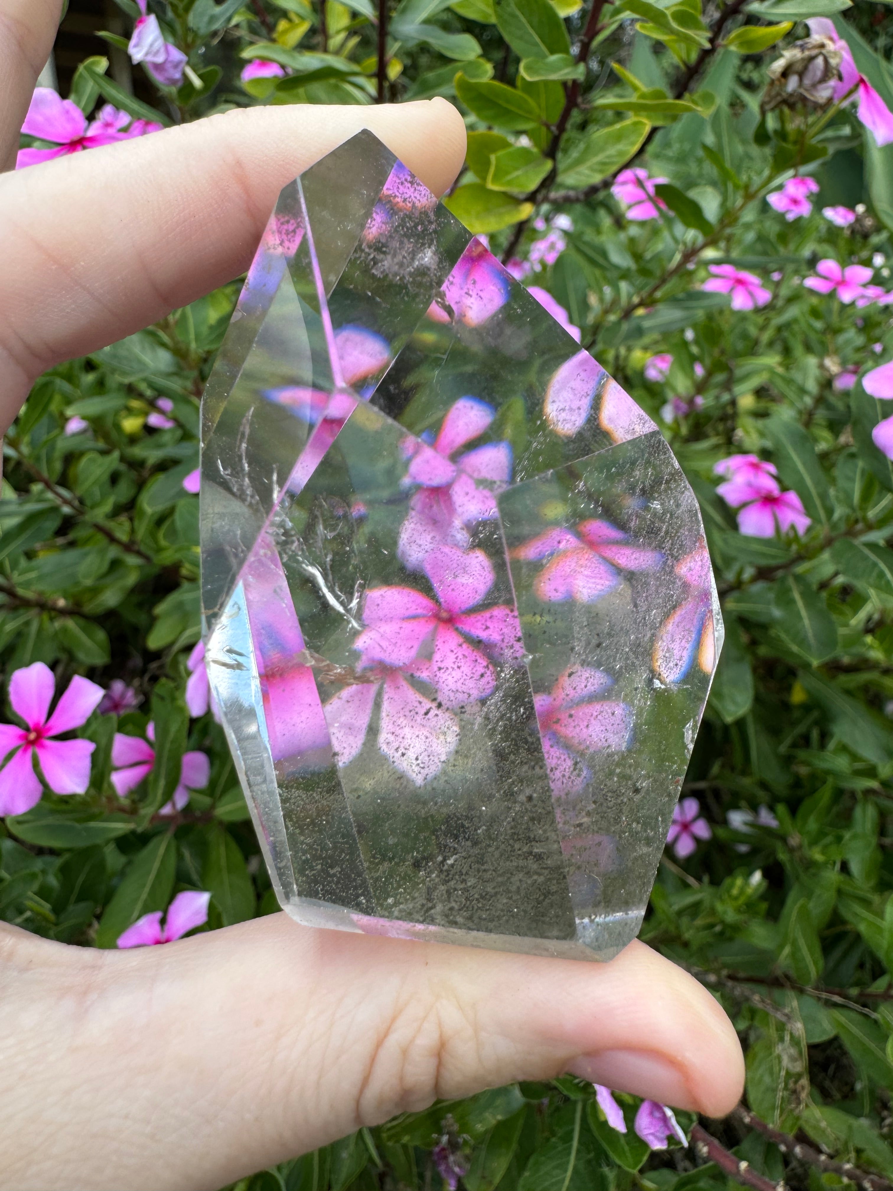 Inclusion Smoky Quartz Faceted Freeform