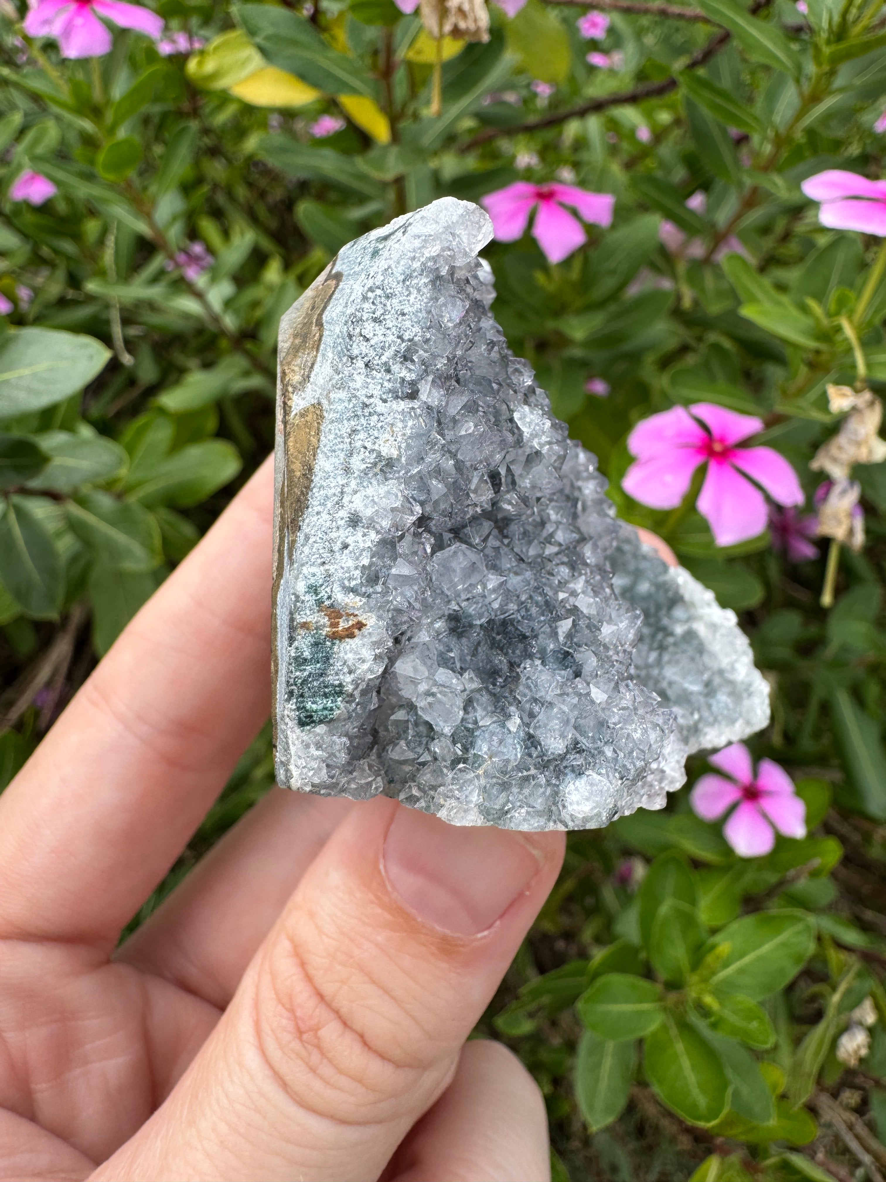 Grey Rainbow Amethyst Cluster