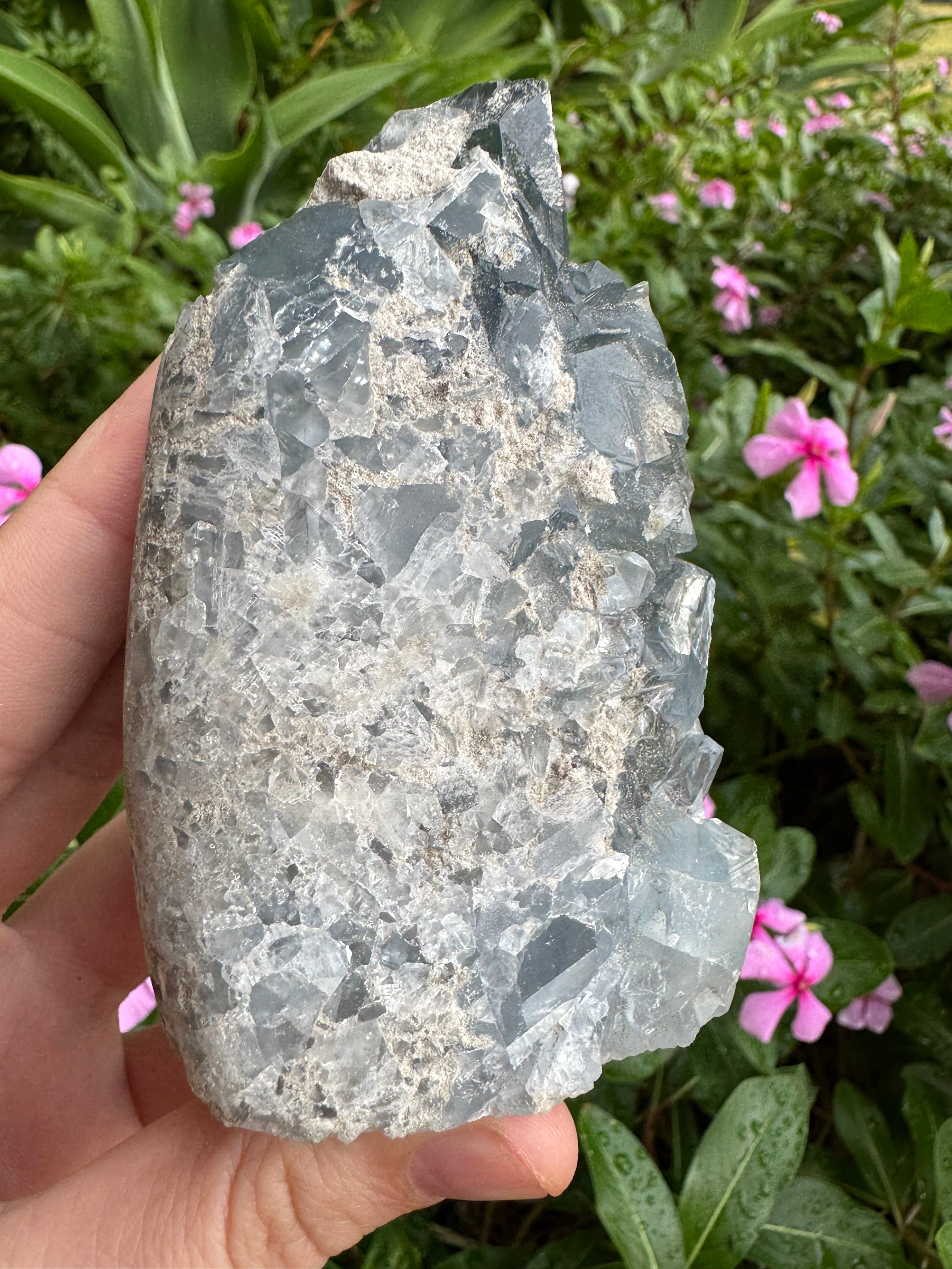 Celestite Cluster Tower