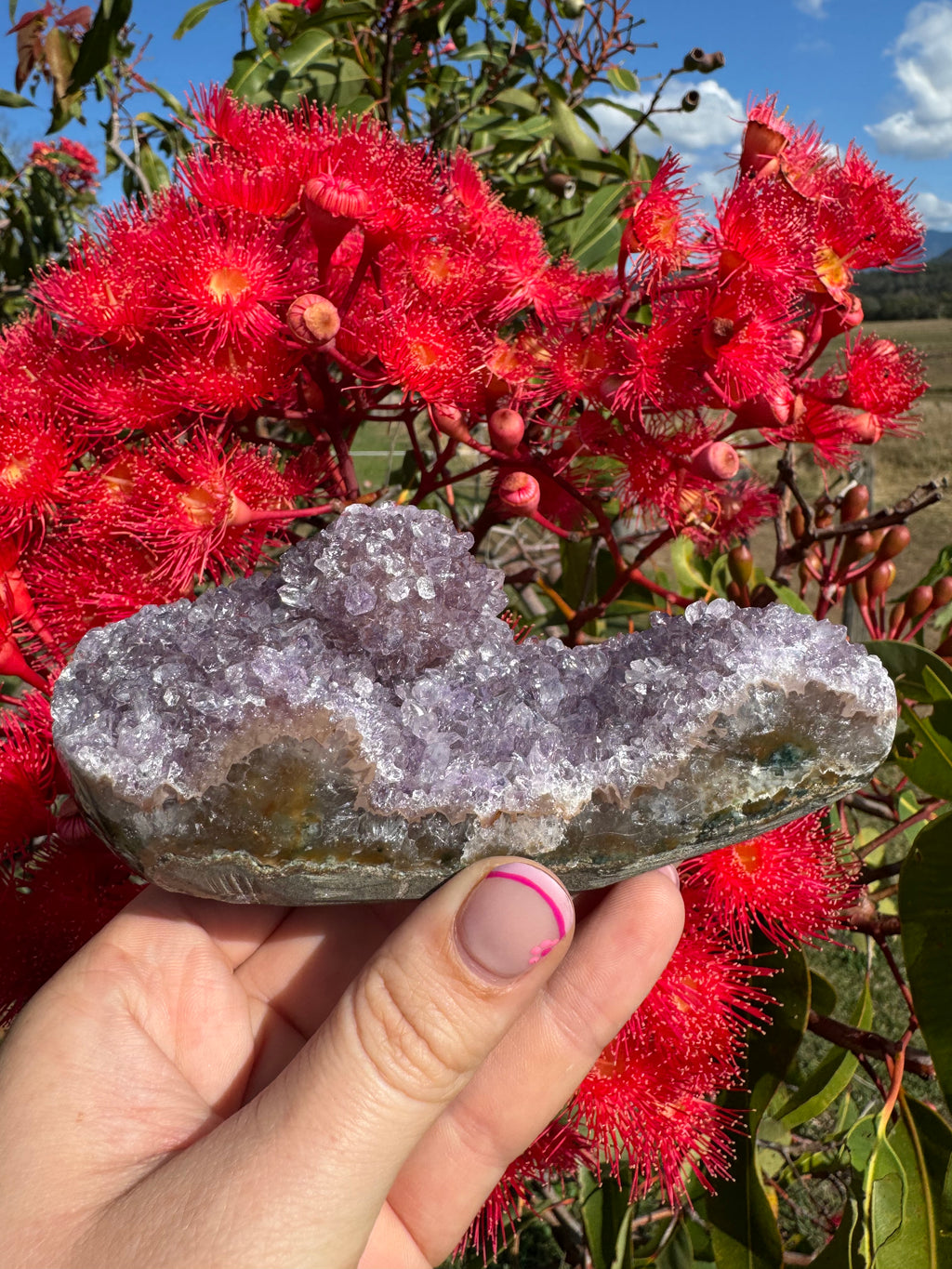 Amethyst Druzy Freeform