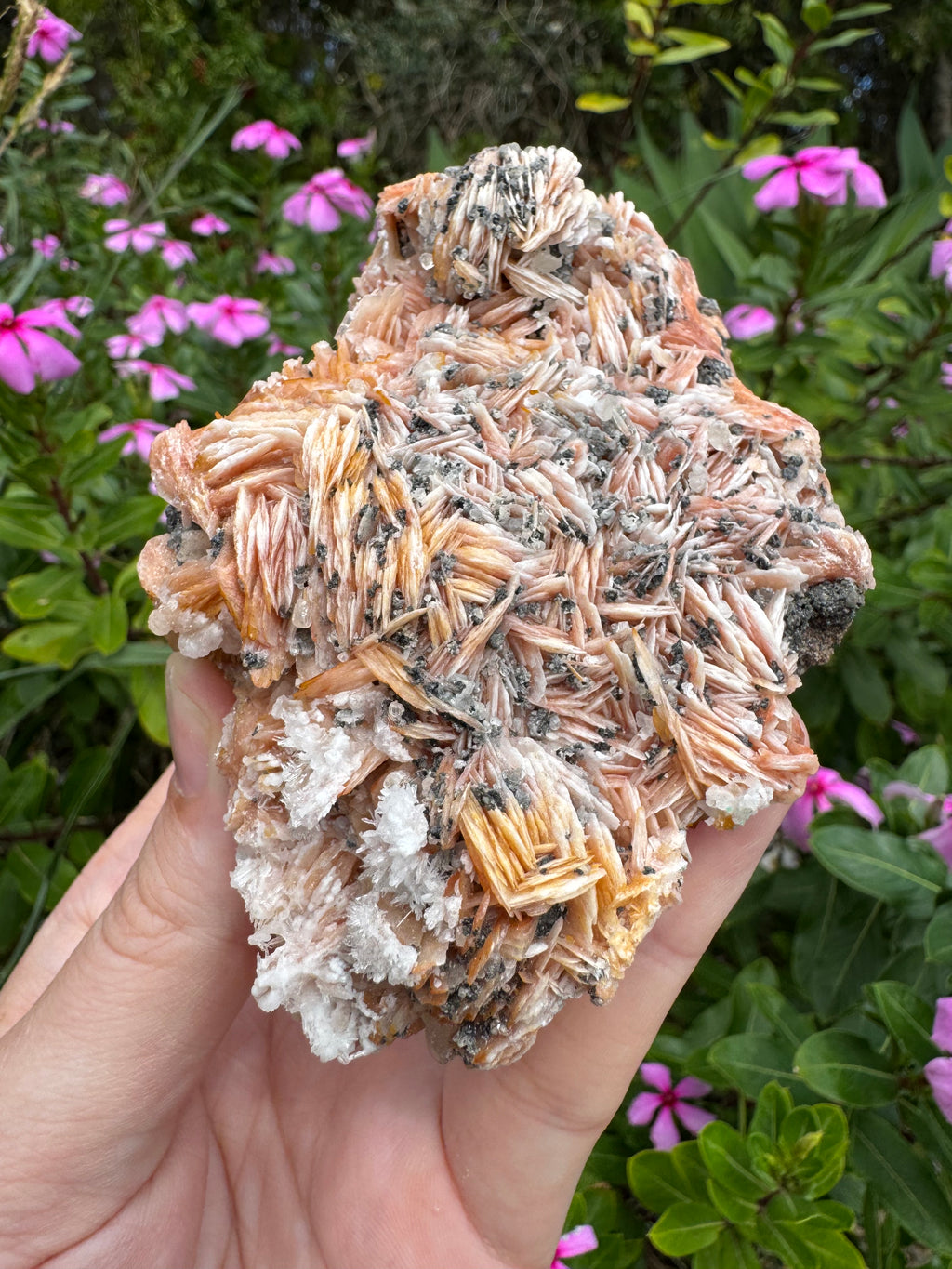 Cerussite on Barite Cluster Specimen