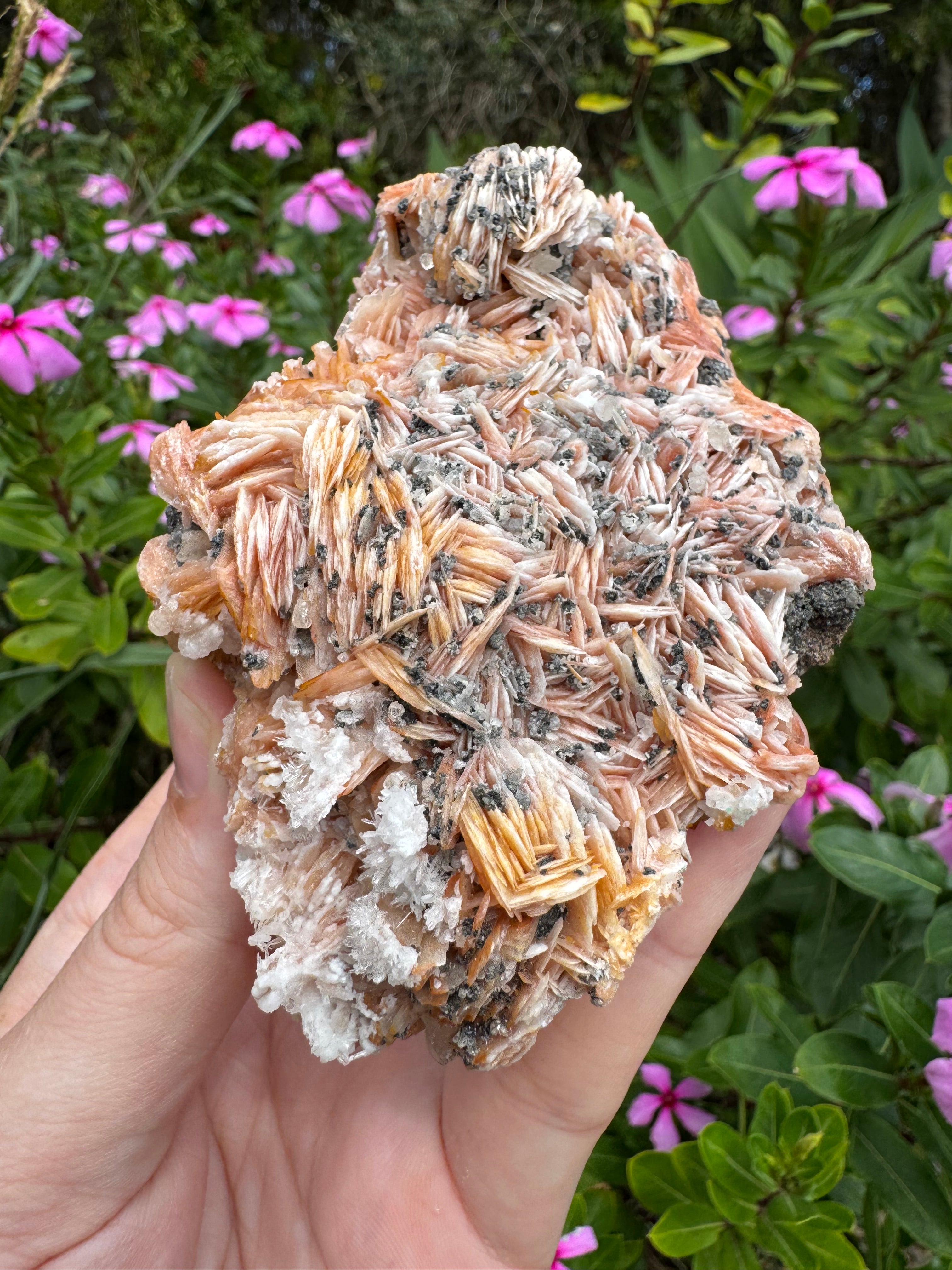 Cerussite on Barite Cluster Specimen