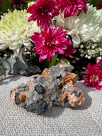 Calcite With Barite and Galena Specimen