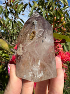 Included Smoky Quartz Polished Freeform
