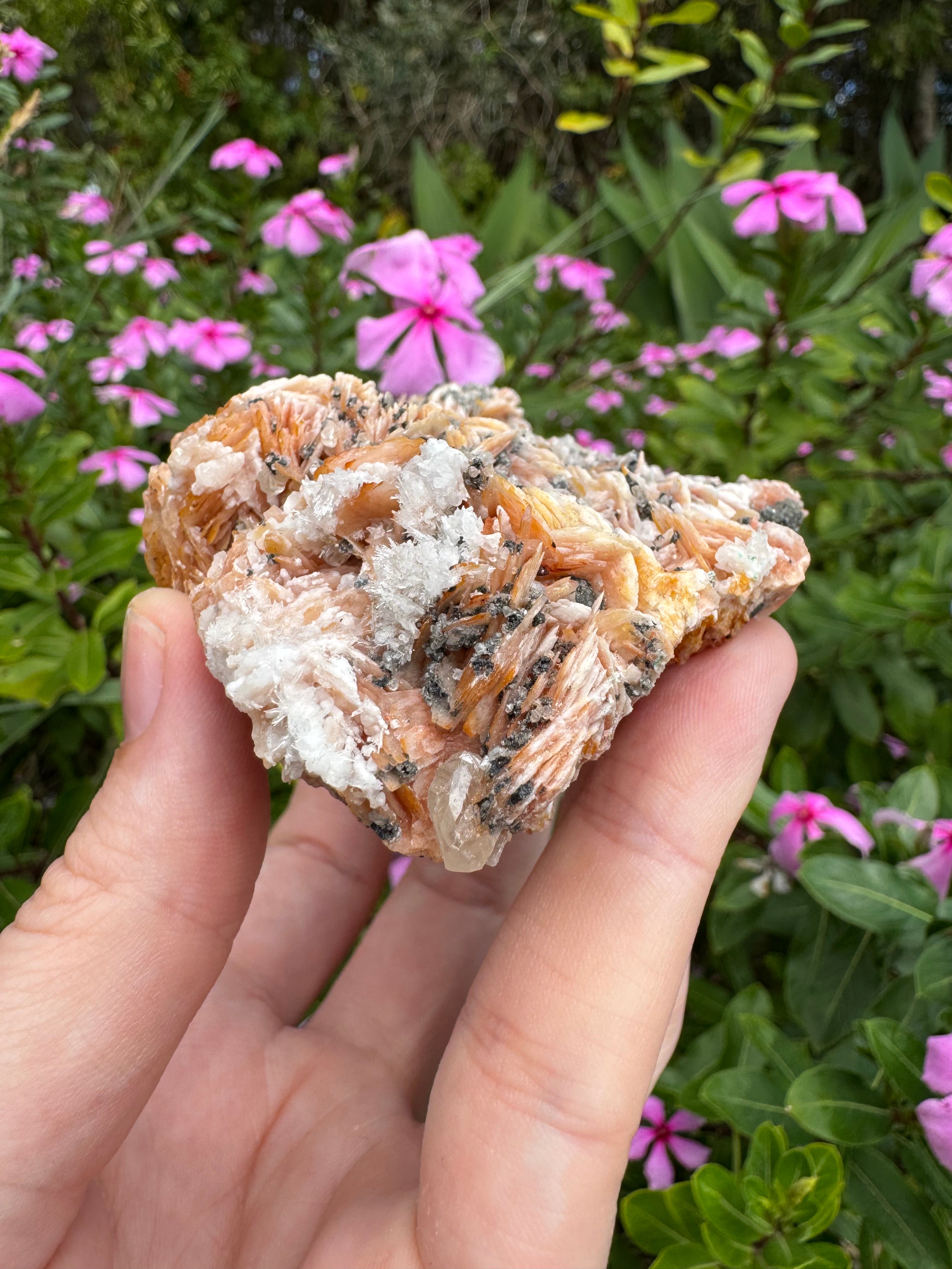 Cerussite on Barite Cluster Specimen