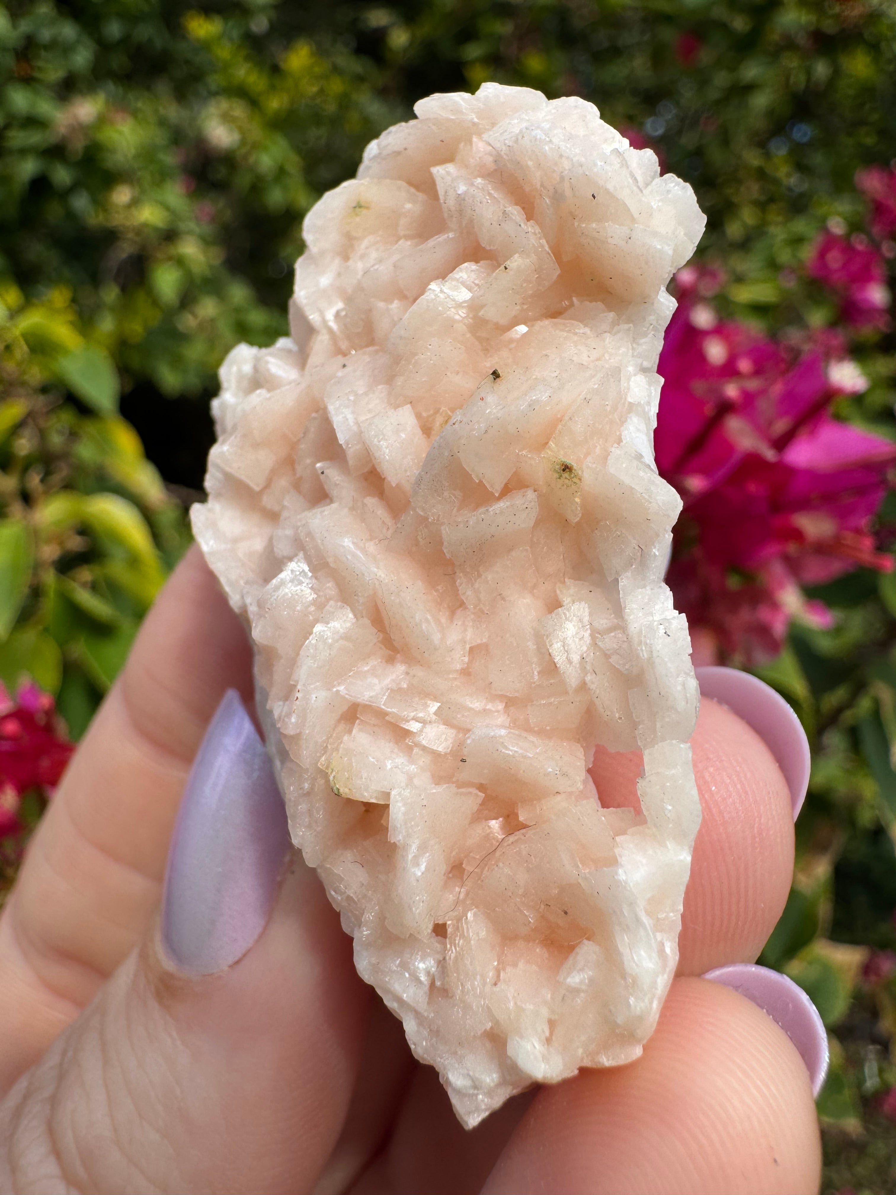 Pink Dolomite With Chalcopyrite Specimen