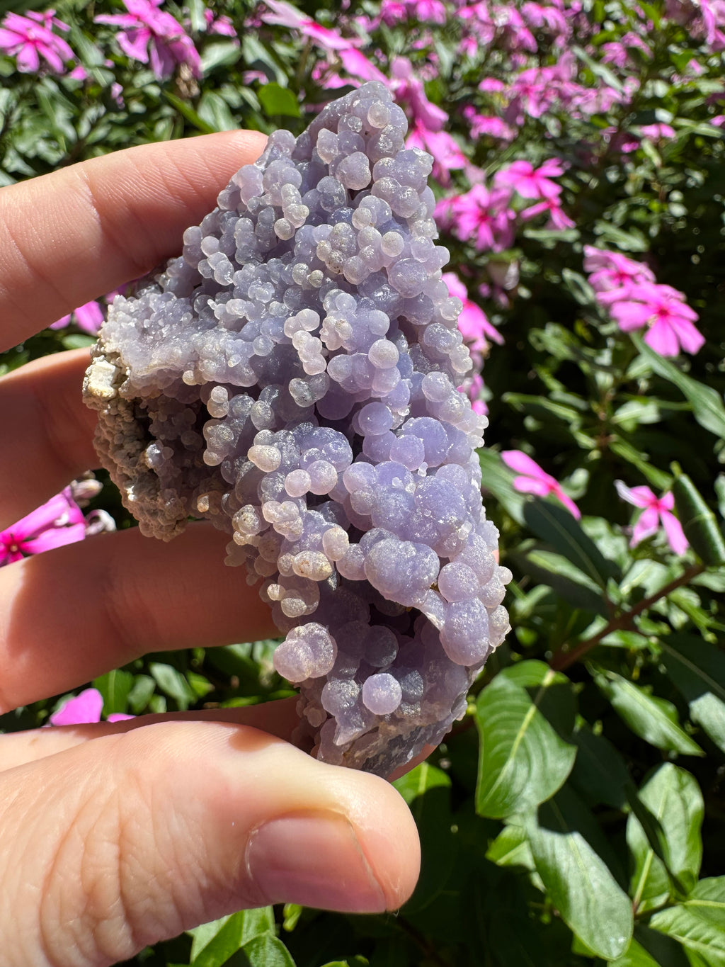 Natural Grape Agate Cluster