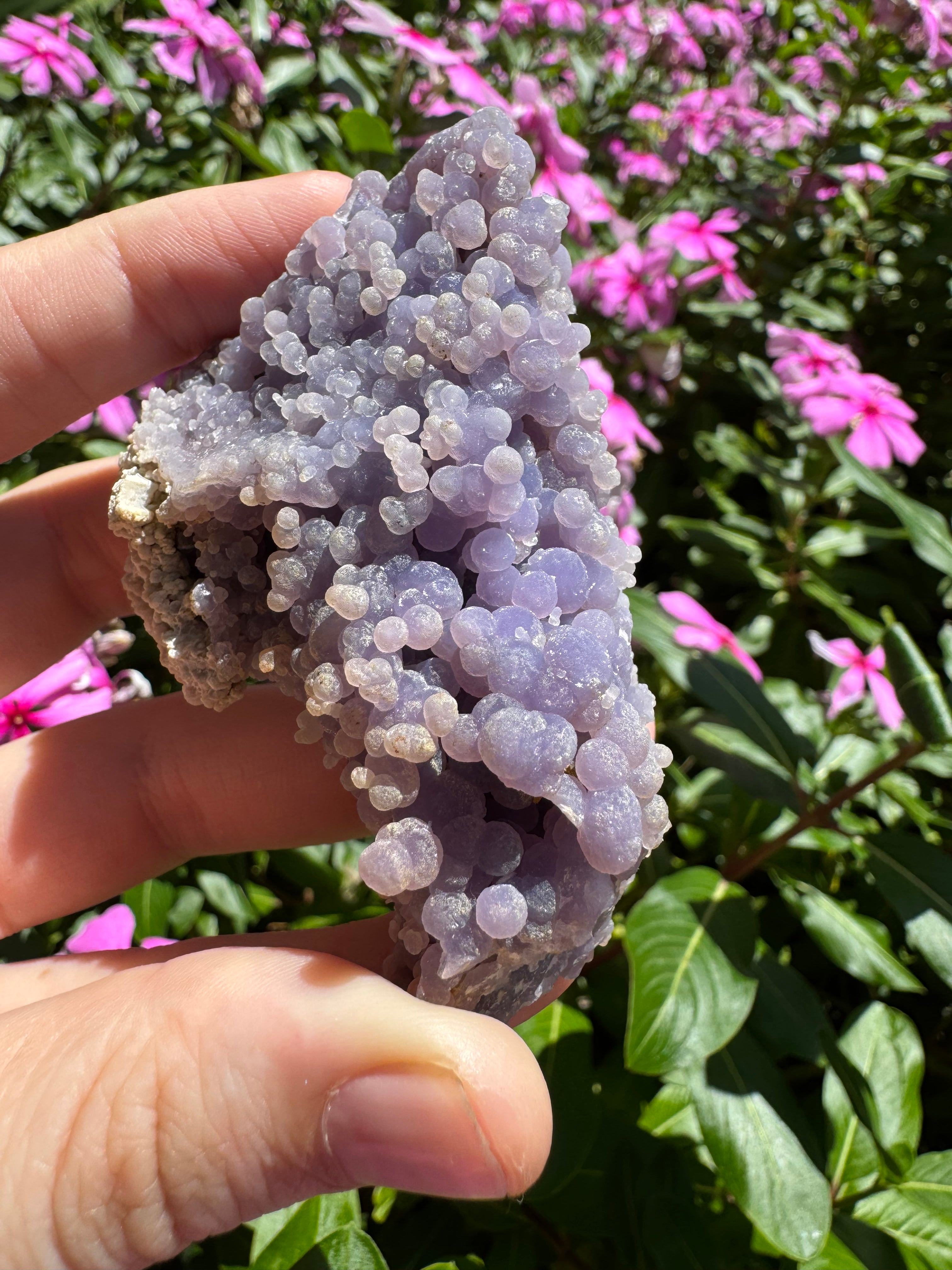 Natural Grape Agate Cluster