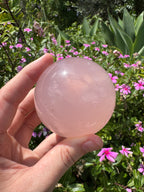 Rose Quartz Sphere with Asterism