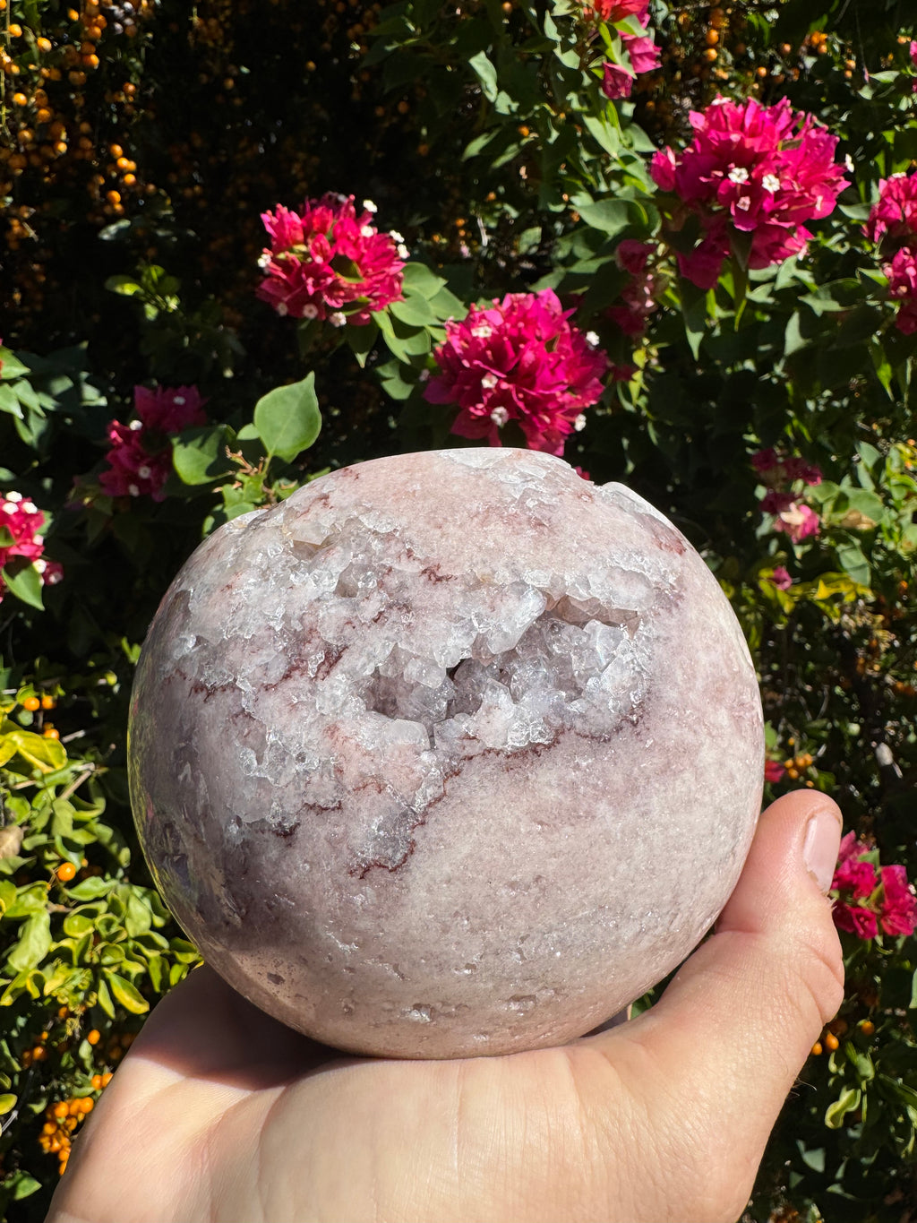 Pink Amethyst Druzy Sphere - 2.219kg