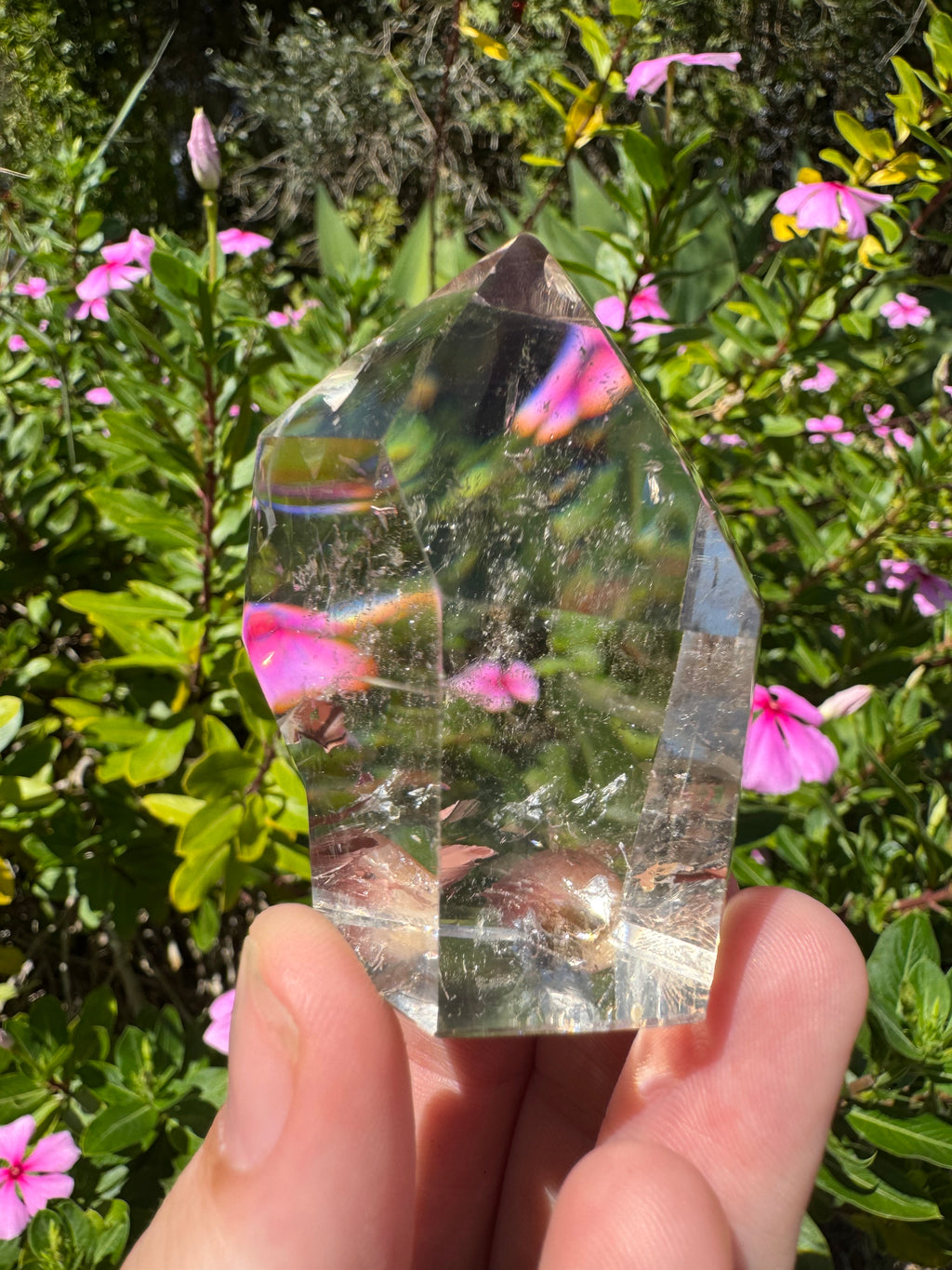 Natural Madagascan Clear Quartz Faceted Point